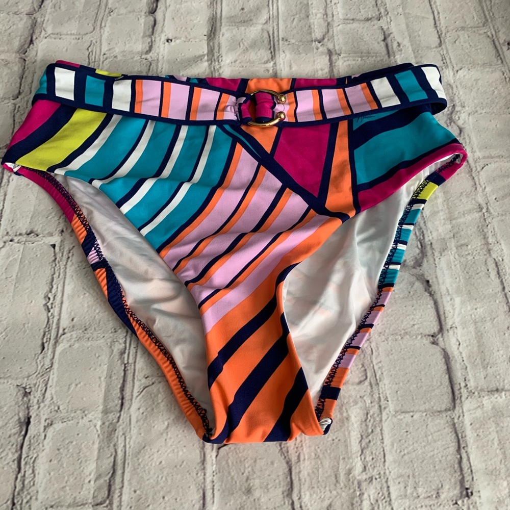 NWOT Trina Turk high waist bikini bottoms - Picture 4 of 8